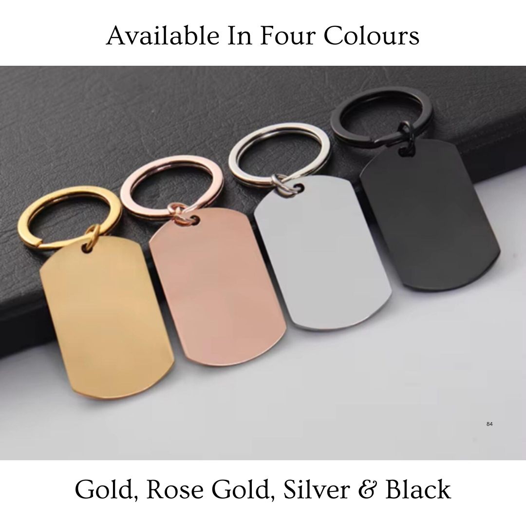 Custom Heart Shape Fingerprint With Name Keychain