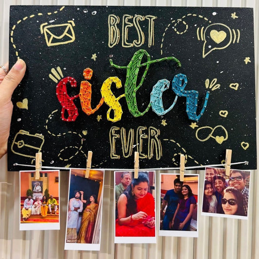 Best Sister Ever String Art Board