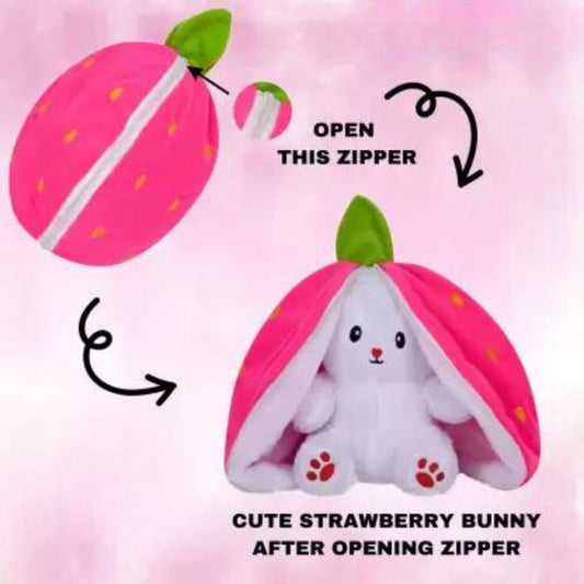 Bunny Zipper Rabbit Soft Plush Toy