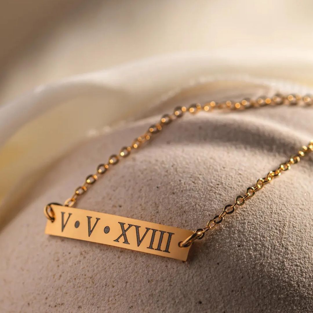 Custom Engraved Bar Bracelet