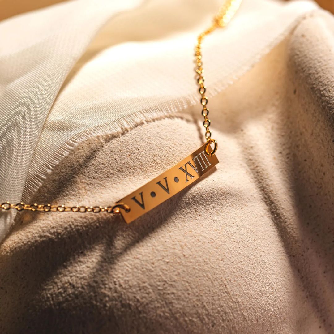 Custom Engraved Bar Bracelet