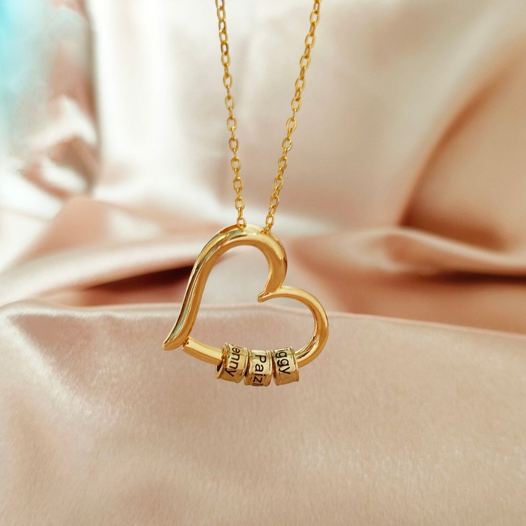 Custom Engraved Heart Necklace