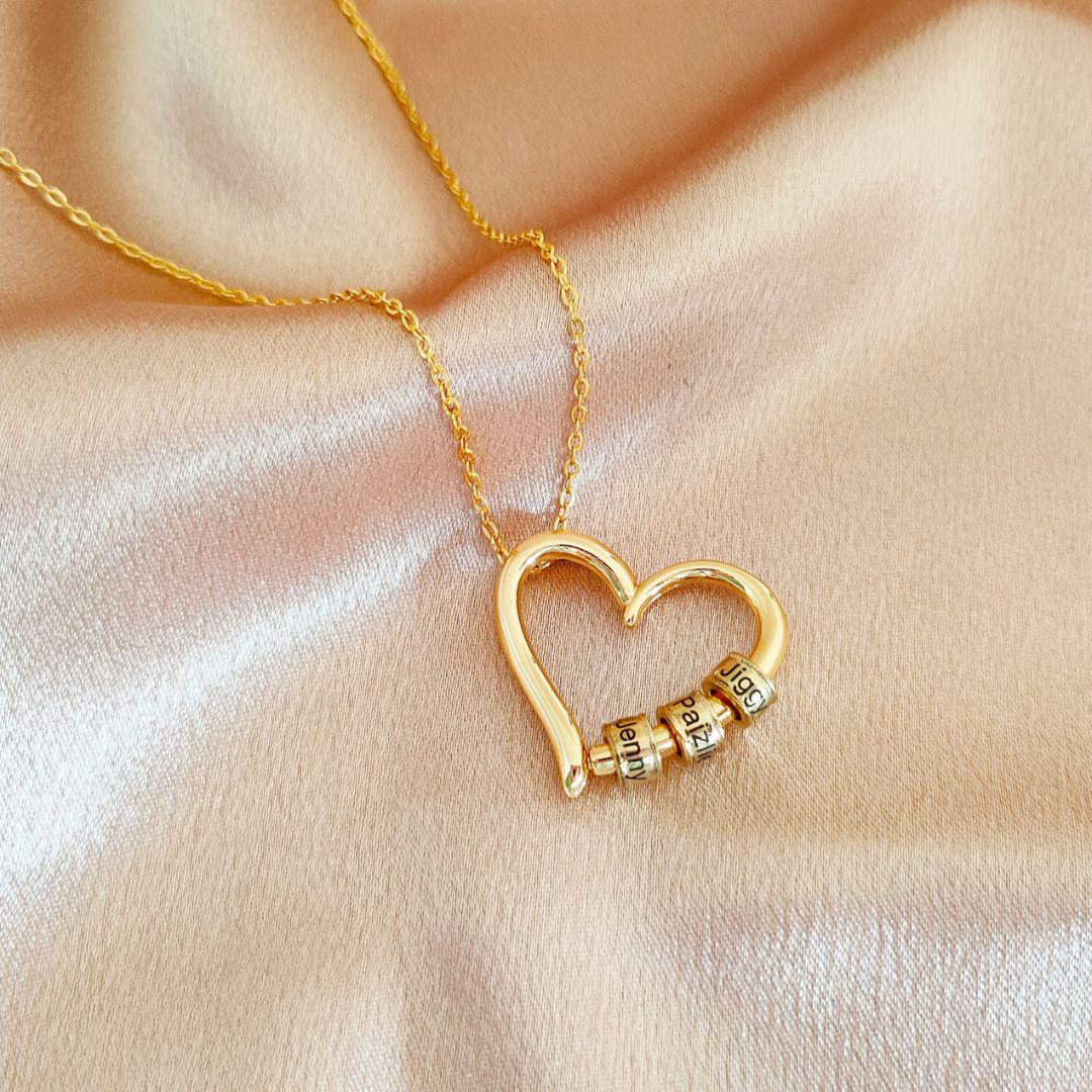 Custom Engraved Heart Necklace
