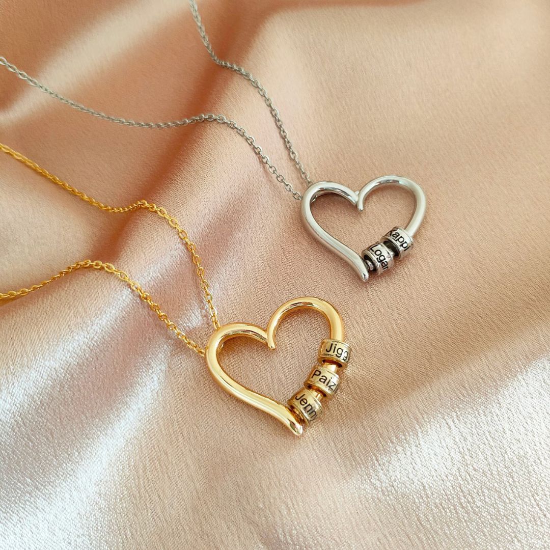 Custom Engraved Heart Necklace