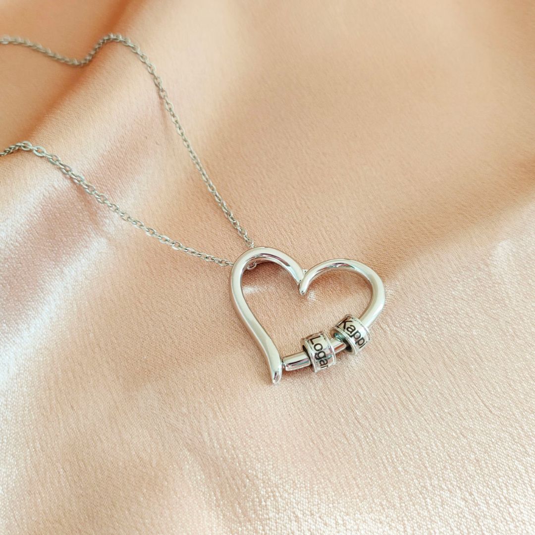 Custom Engraved Heart Necklace