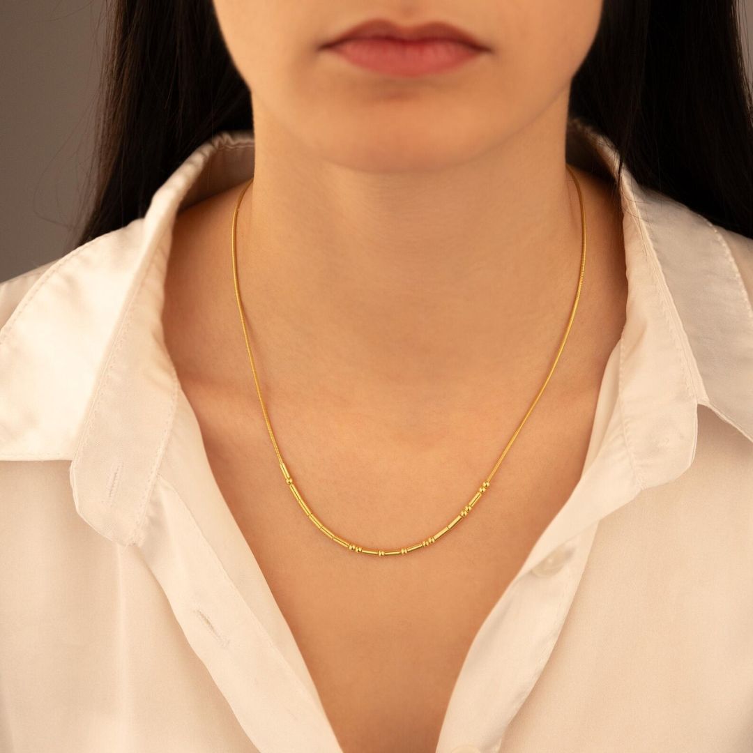 Personalize Morse Code Necklace