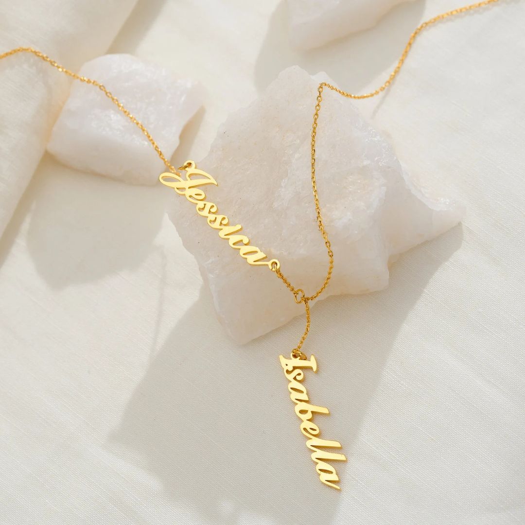Custom Names Drop Necklace