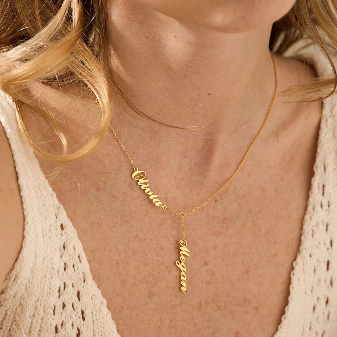 Custom Names Drop Necklace