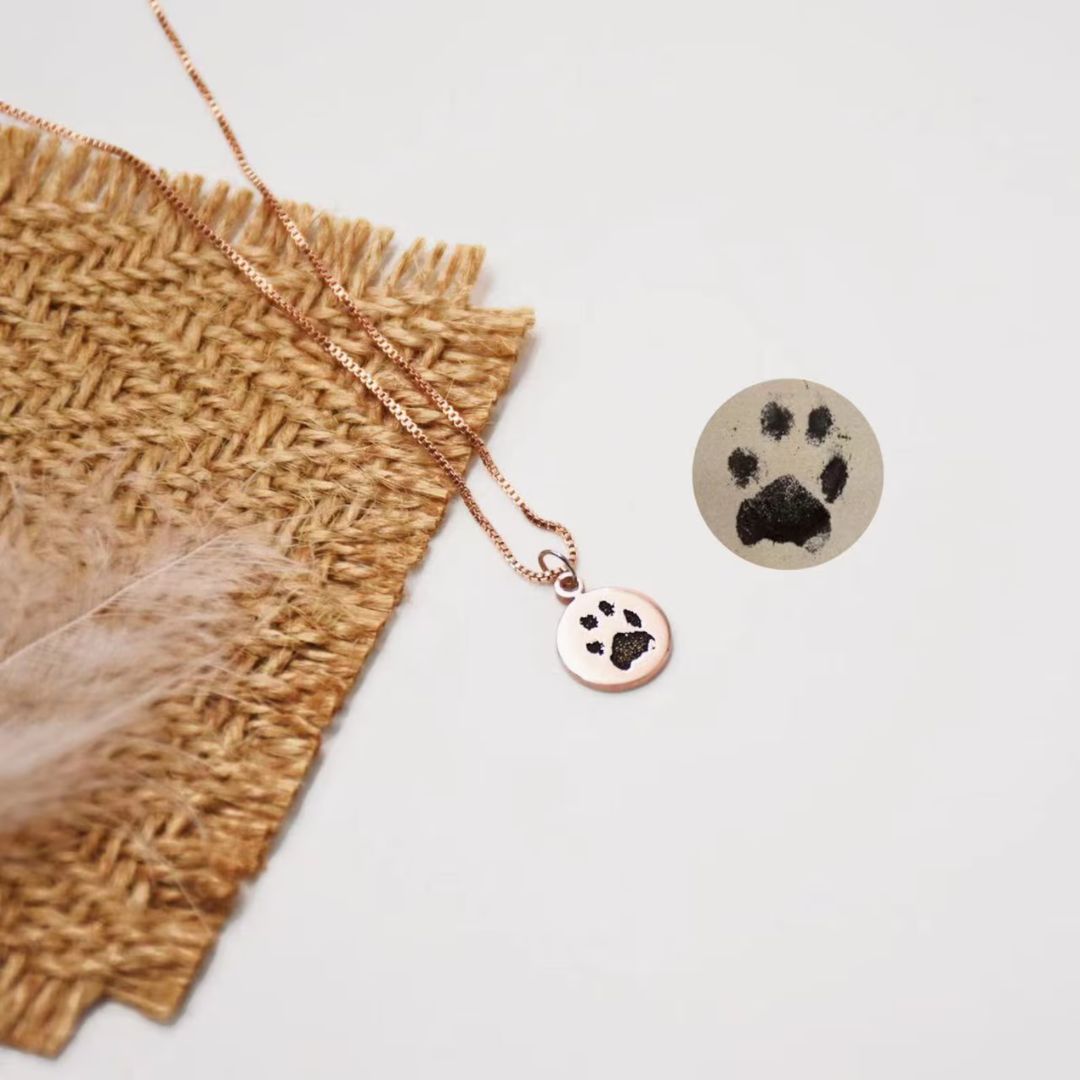Custom Paw Print Necklace