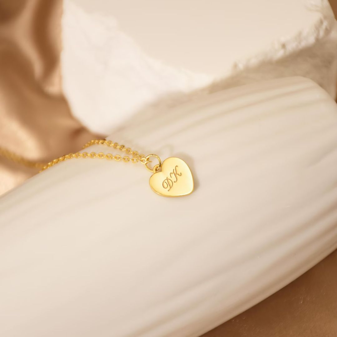 Customized First Letter Couple Name Necklace