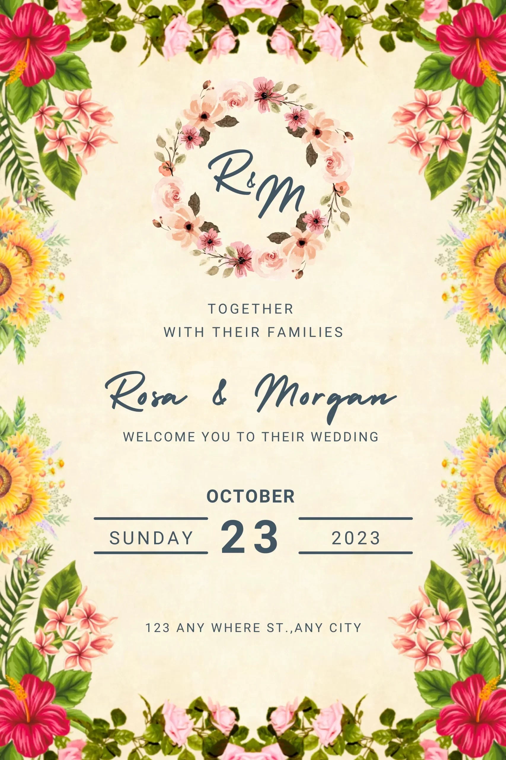 Customize Wedding Welcome Board