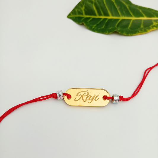 Customized Acrylic Rectangle Rakhi
