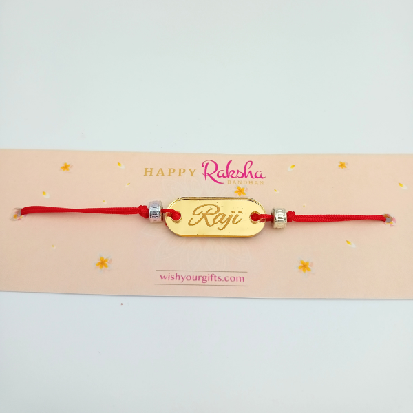 Customized Acrylic Rectangle Rakhi