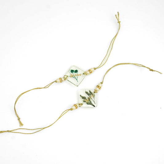 Customized Resin Rakhi Set of 2