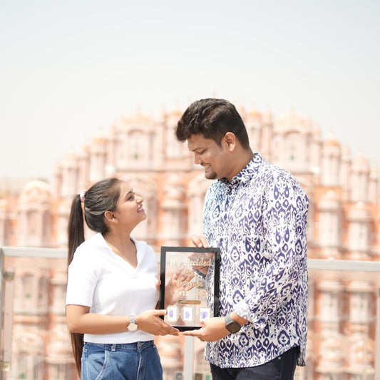 Customized Acrylic Thumb Print Couple Frame
