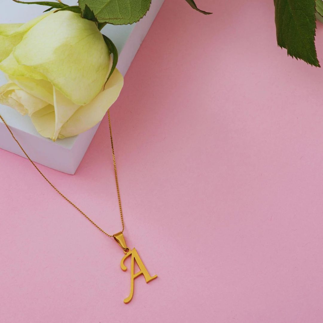 Customized Initial Letter Necklace