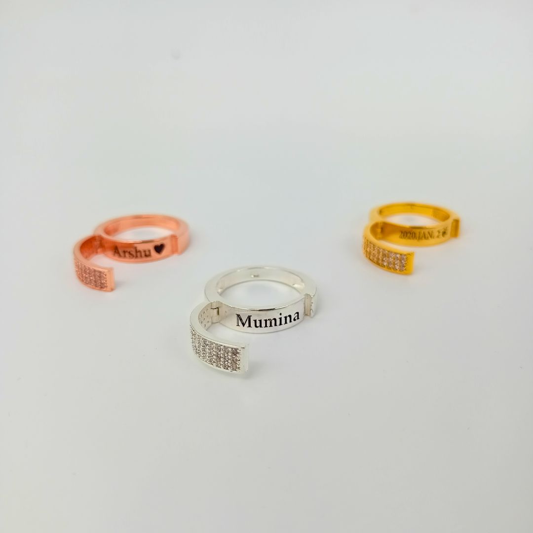 Customized Secret Message Ring