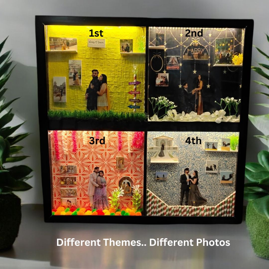 Customized 4 in 1 LED Photo Frame | Best Gift for Couples