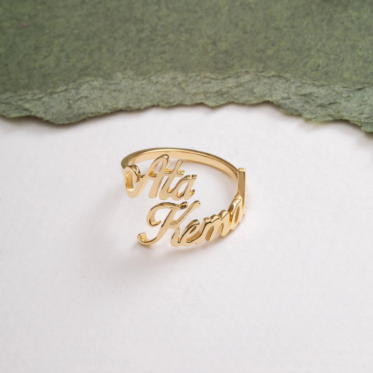 Customized Couple Name Ring