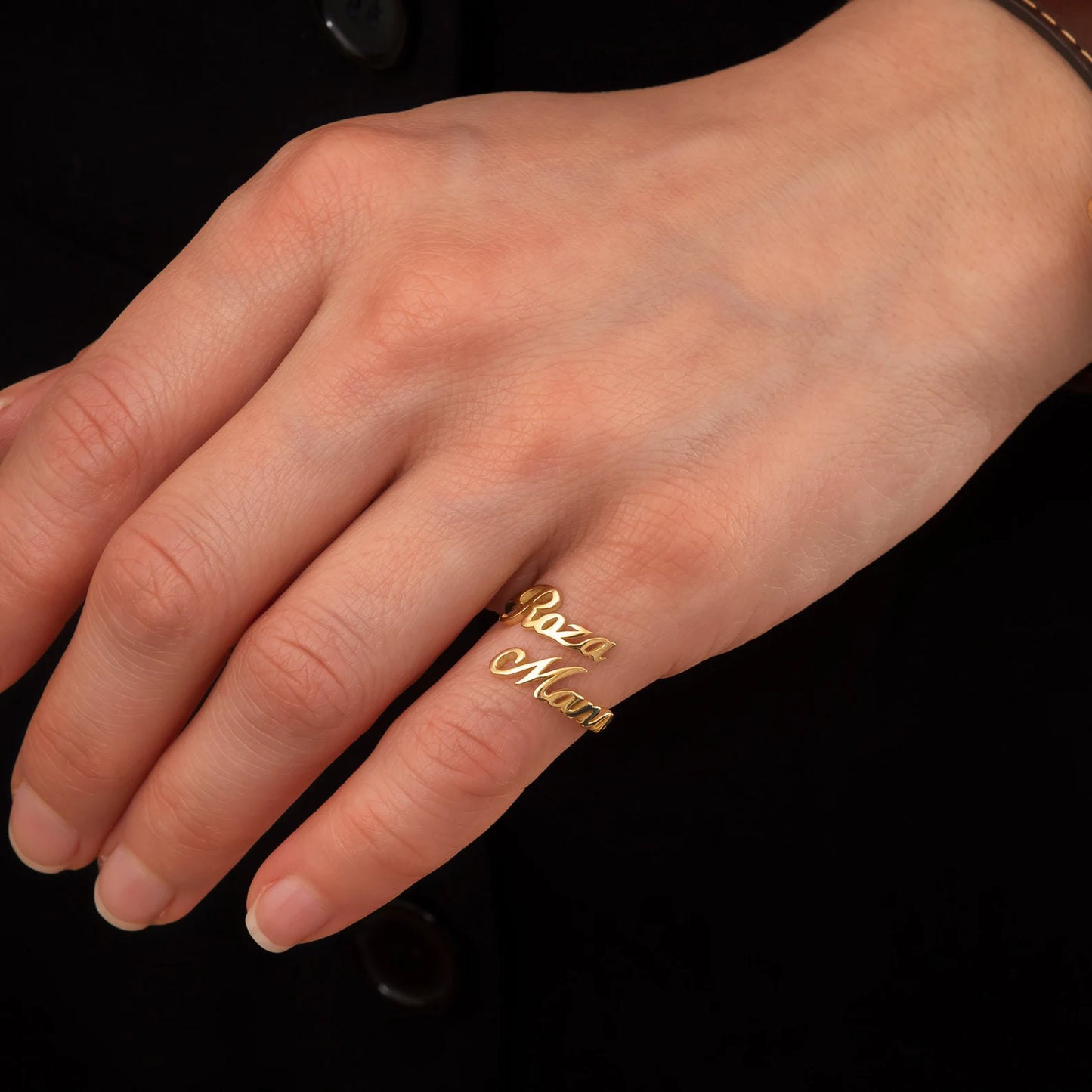 Customized Couple Name Ring
