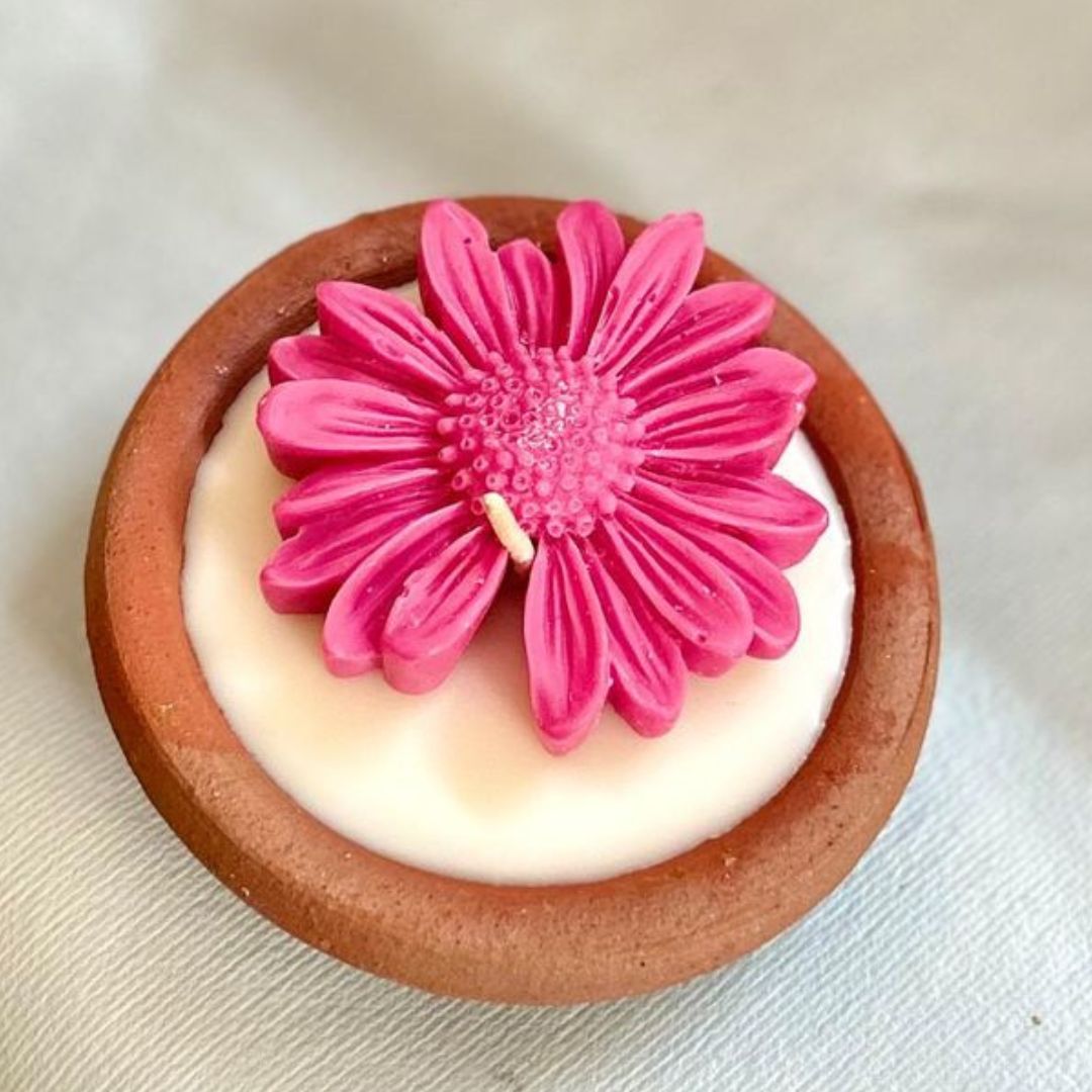 Diya Flower Candle