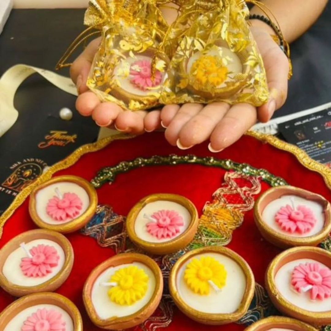 Diya Flower Candle