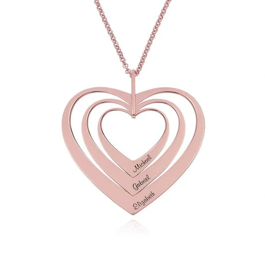 Family Hearts Necklace