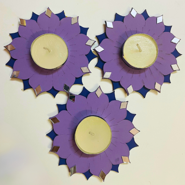 Handmade Tealight Holders, Best For Decor Set of 3