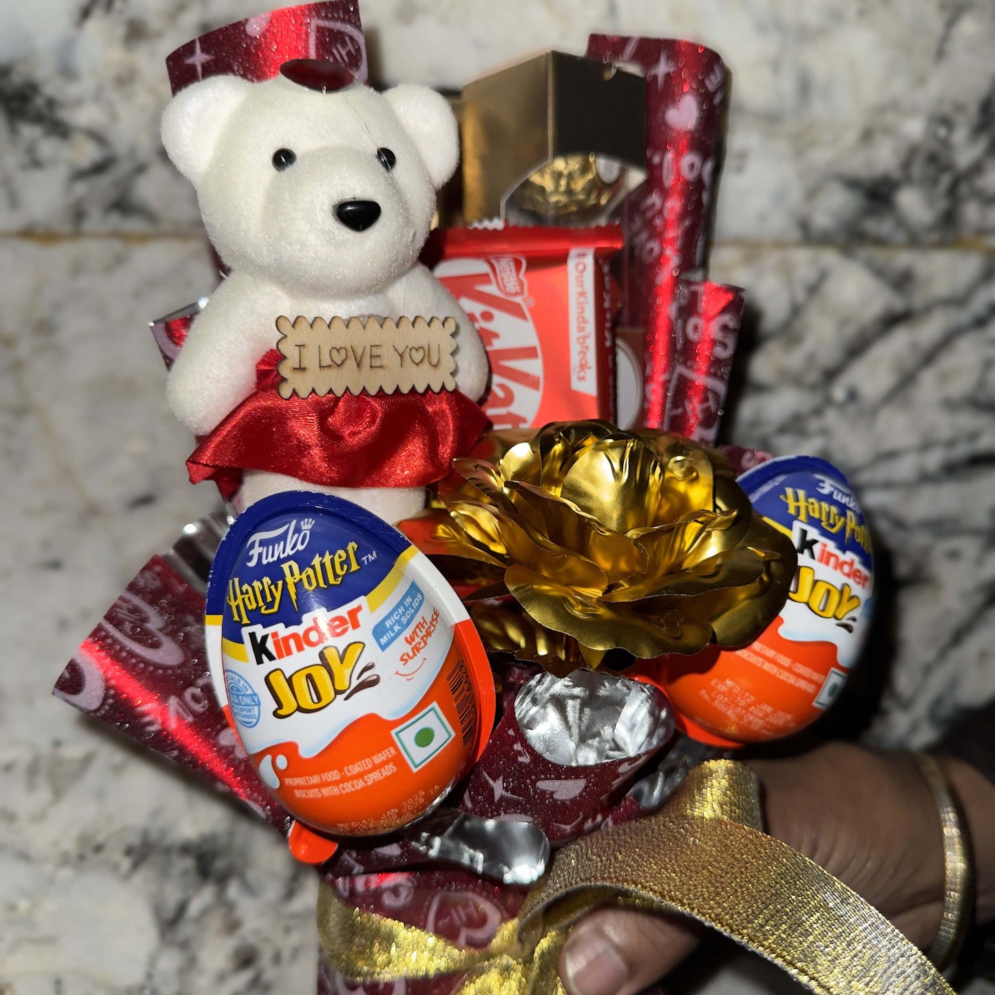Harry Potter-Themed Kinder Joy Chocolate Bouquet