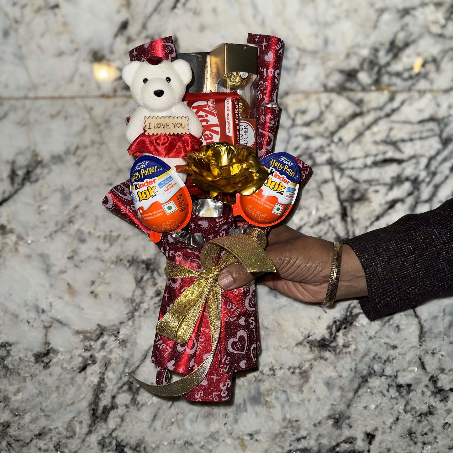 Harry Potter-Themed Kinder Joy Chocolate Bouquet