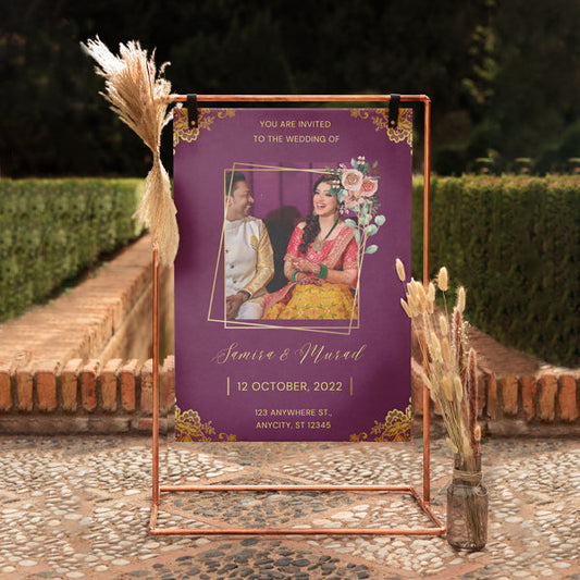 Indian Theme Welcome Wedding Sunboard