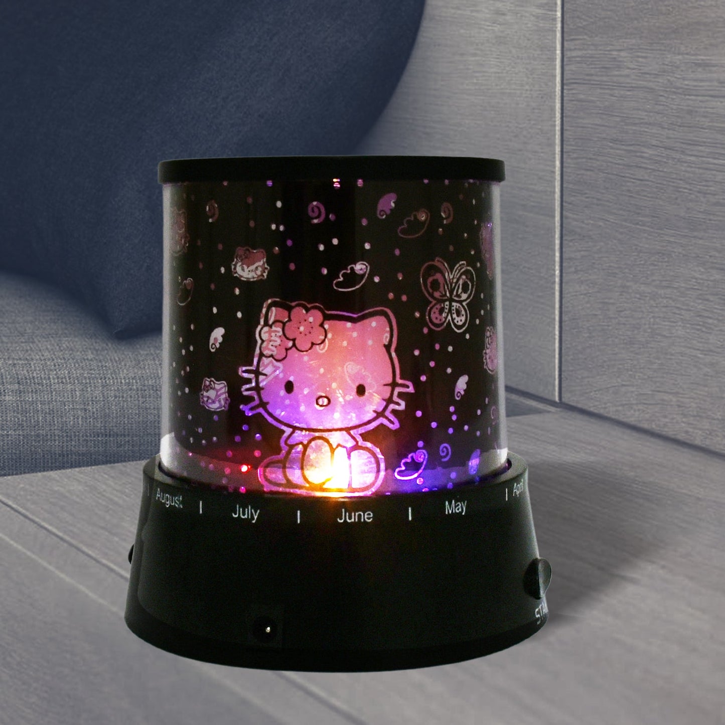 LED Projector Night Light Amazing Lamp, 3 Battery operated lamps, Rotation With the music Function, Master for Kids Bedroom Home Decoration Night Romantic Gift (Battery Not Included / 1 pc)