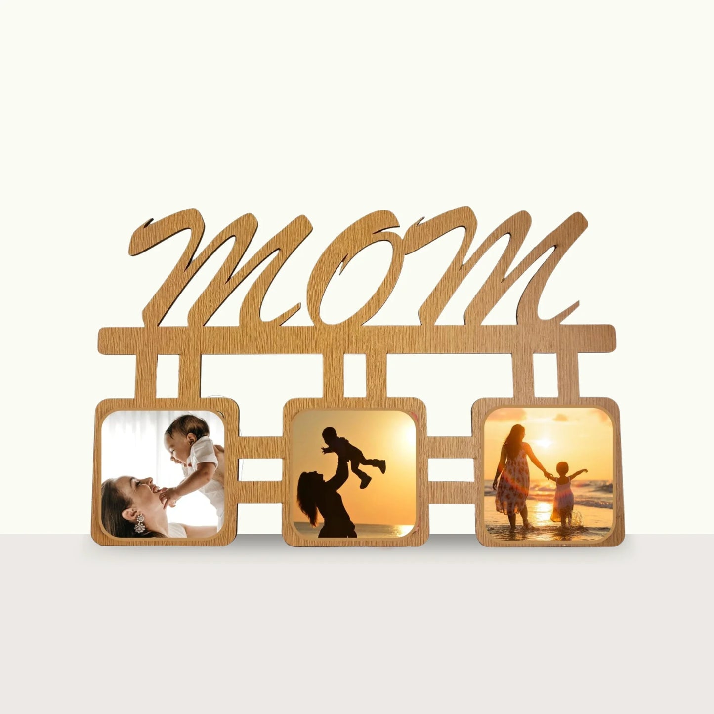 MDF Frame For MOM With 3 Photos