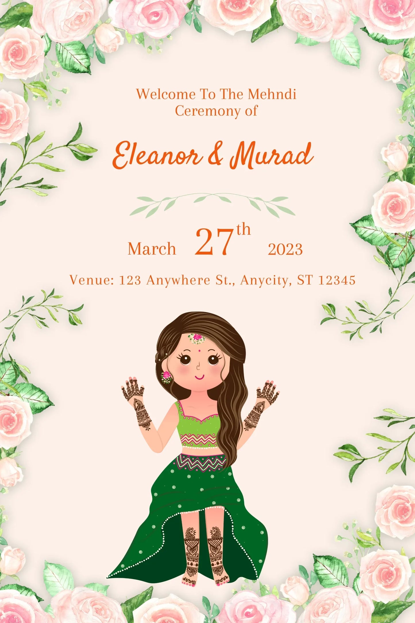 Mehndi Ceremony Welcome Sunboard