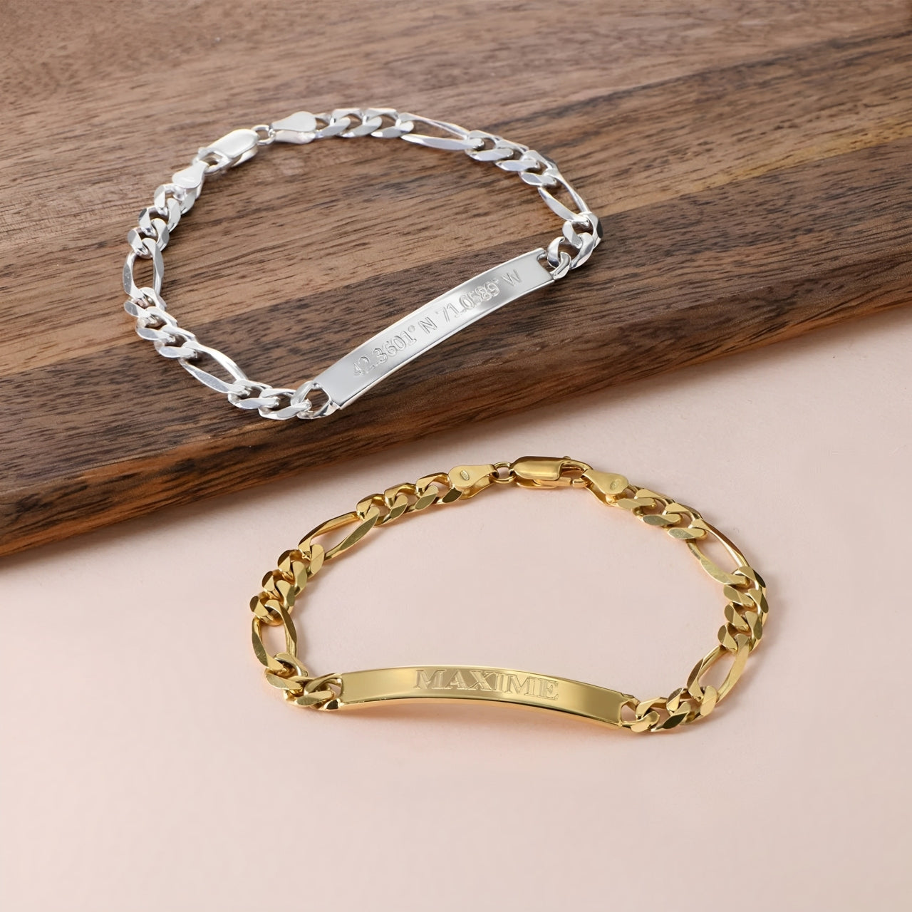 Men's Personalized Name Engraved Bracelet