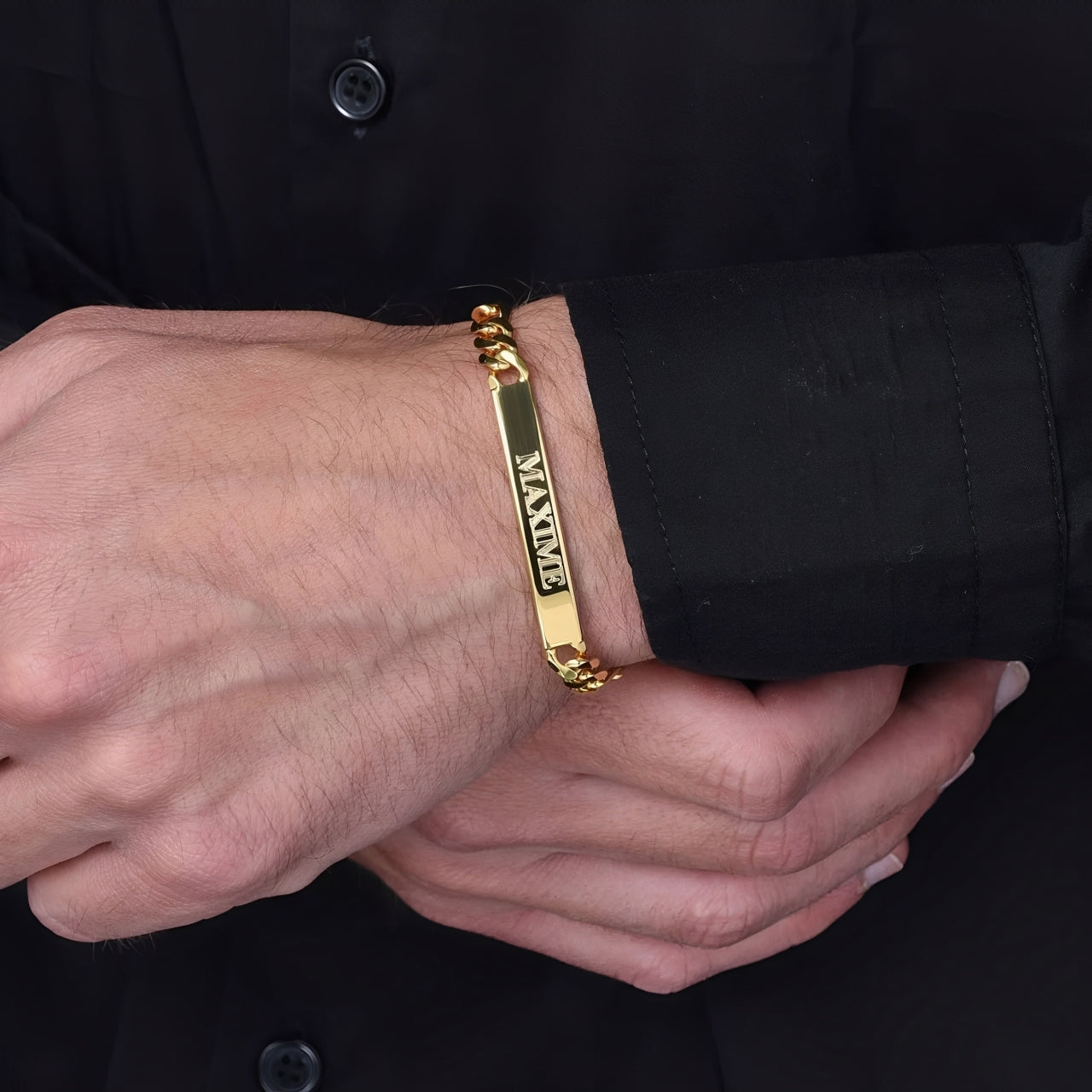 Men's Personalized Name Engraved Bracelet