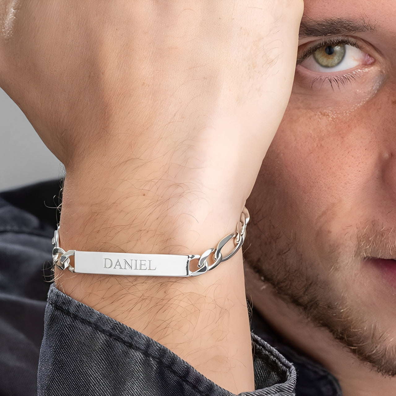 Men's Personalized Name Engraved Bracelet