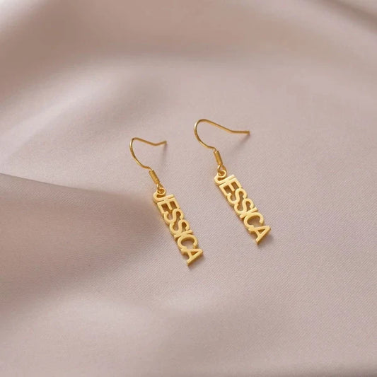 Name Dangle Earrings