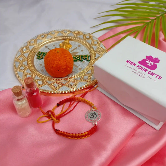 OM Engraved Rakhi