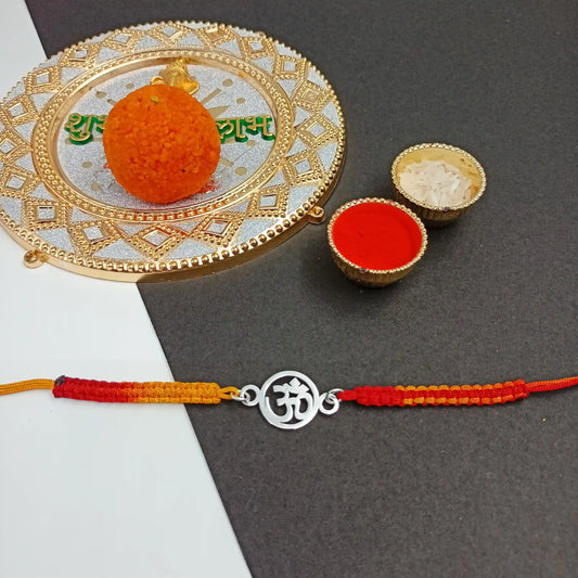OM Silver Rakhi