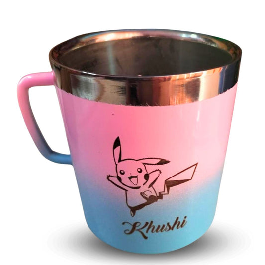 PIKACHU Pokemon Themed Customized Metal Coffee Mug