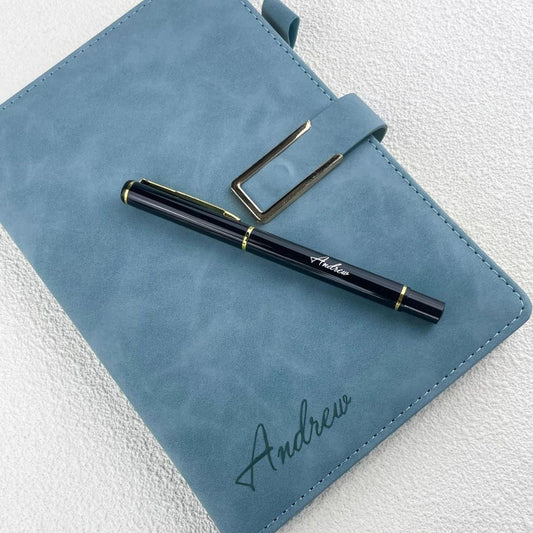 Personalized Notebook Set, Custom Gift Set, Engraved Notebook, Corporate Gifts