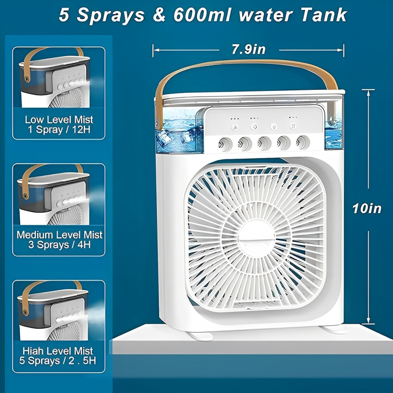 Portable Mini Air Cooler & Humidifier