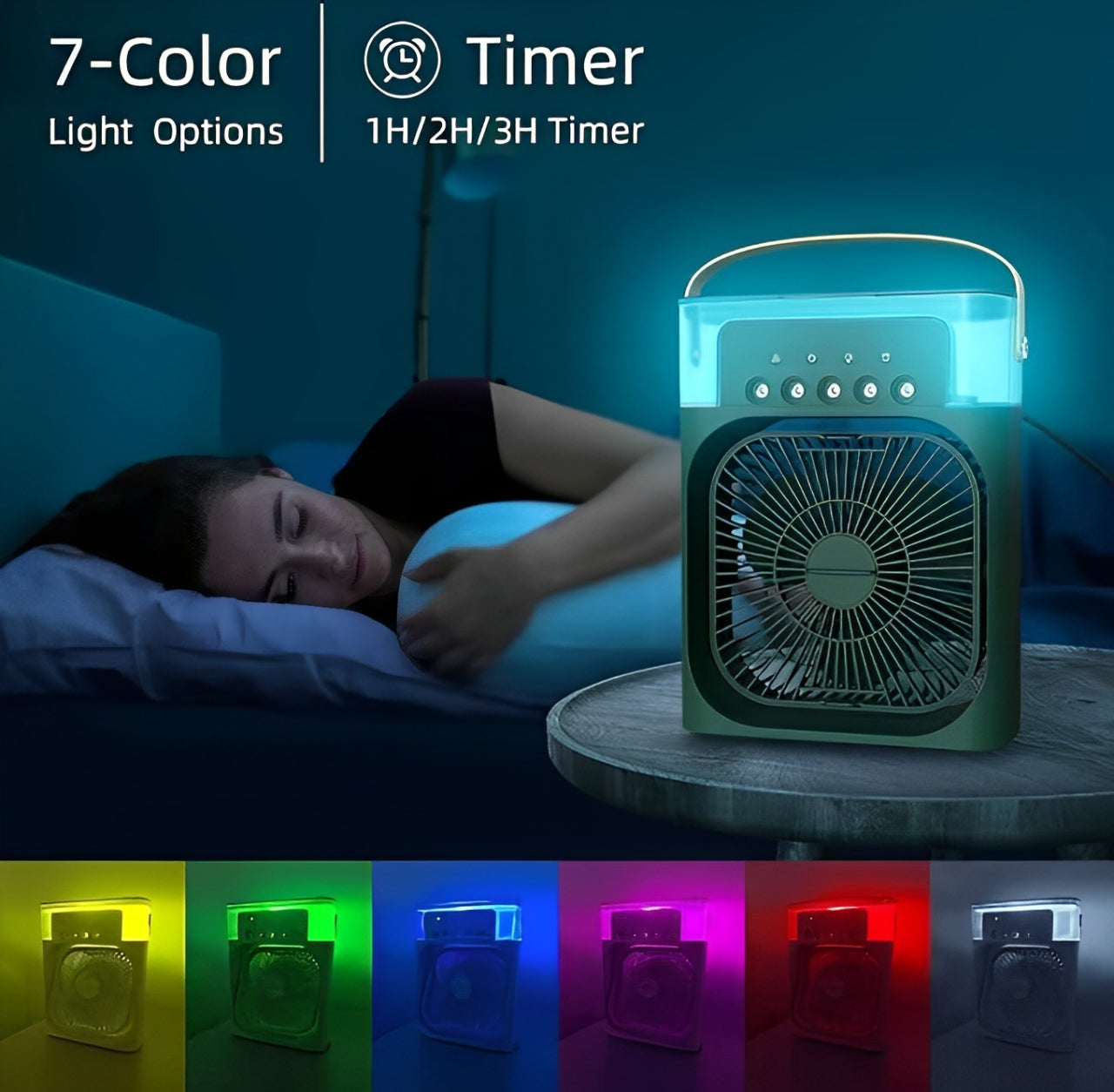 Portable Mini Air Cooler & Humidifier
