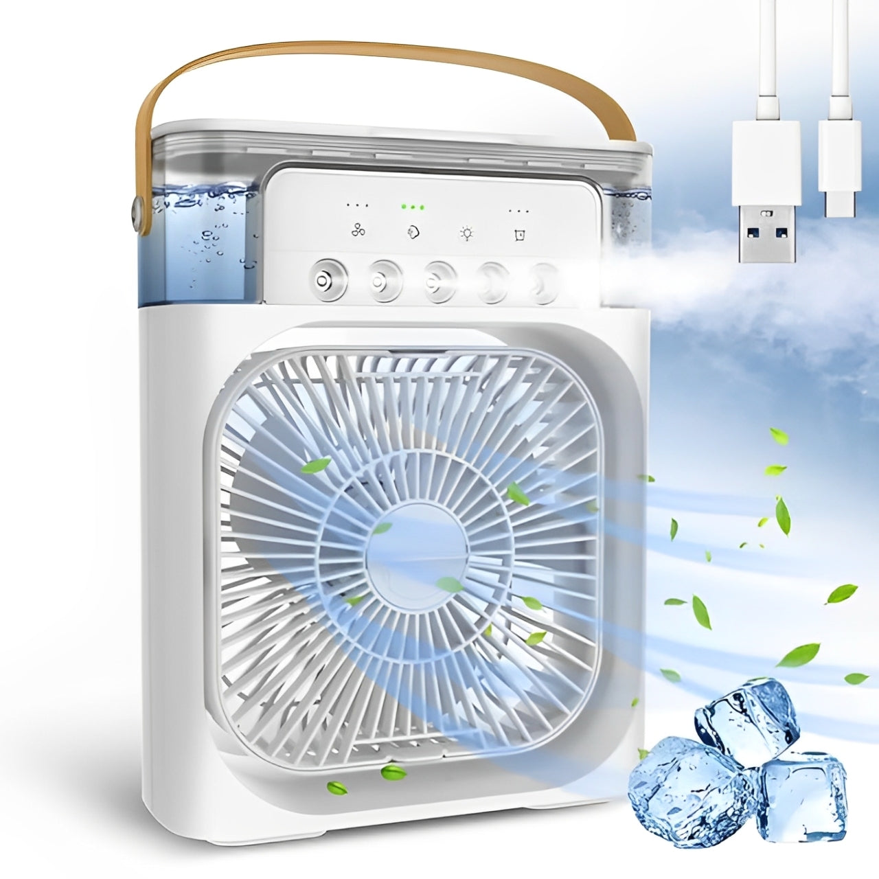 Portable Mini Air Cooler & Humidifier