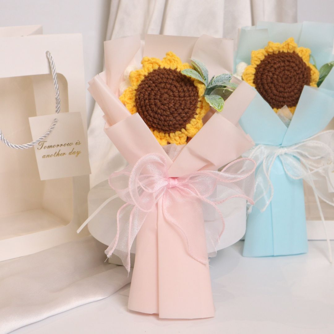 Sunflower Crochet Bouquet