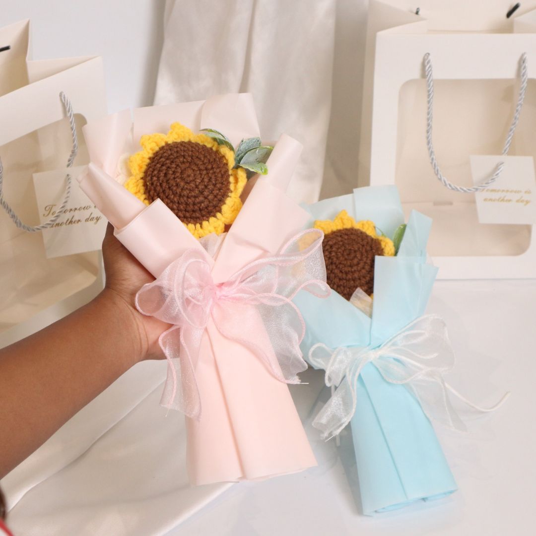 Sunflower Crochet Bouquet