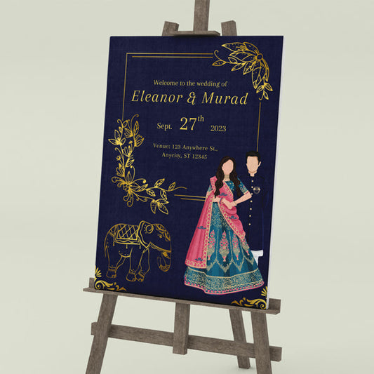 Welcome Wedding Sign Board