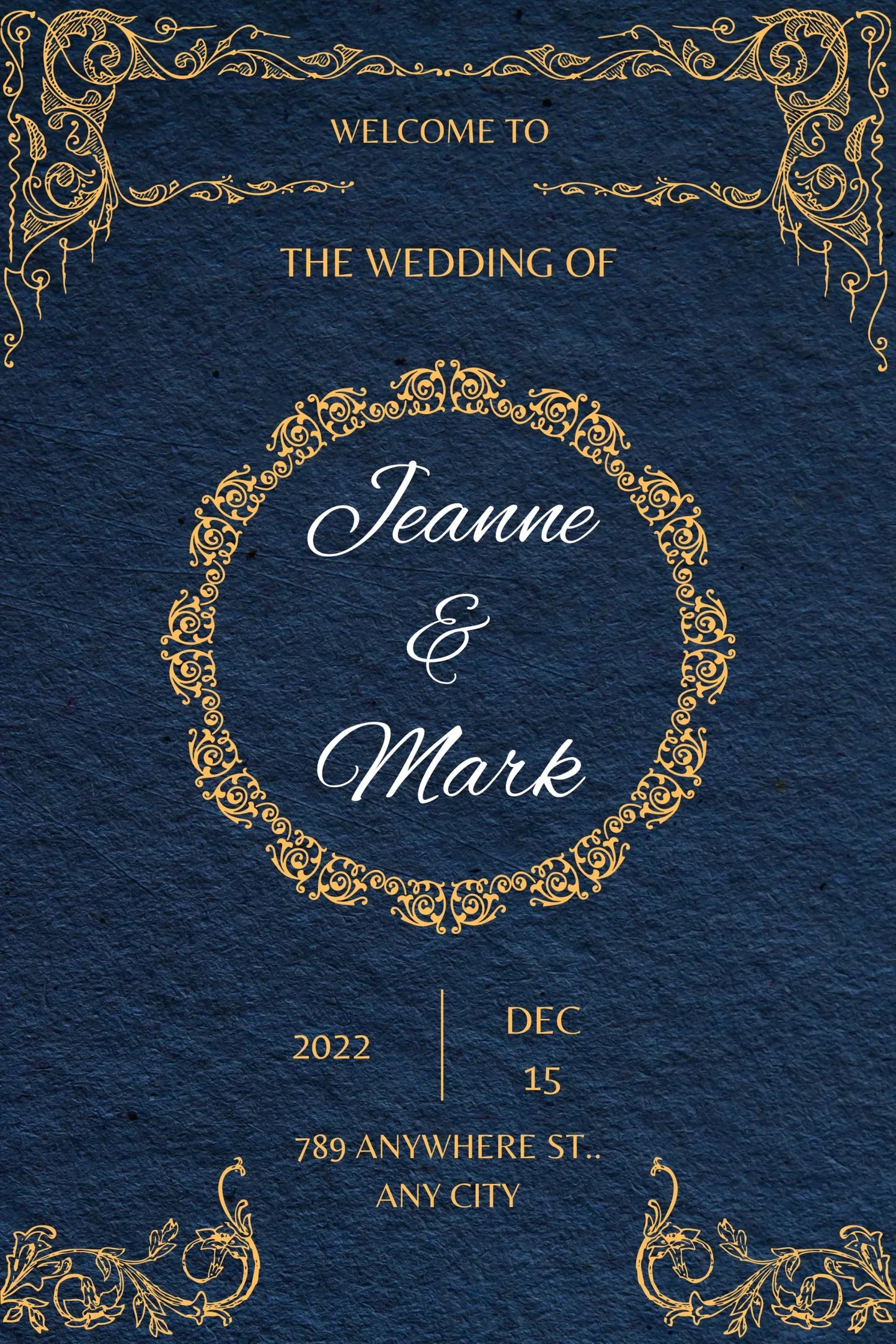 personalize wedding welcome sunboard