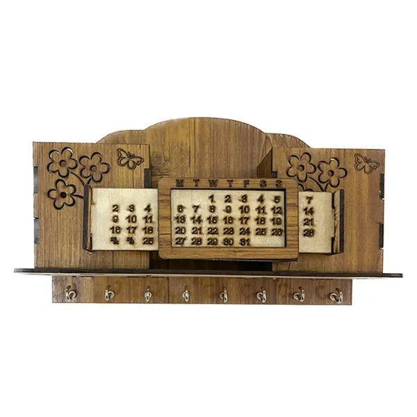 Wooden Pen And Key Holder